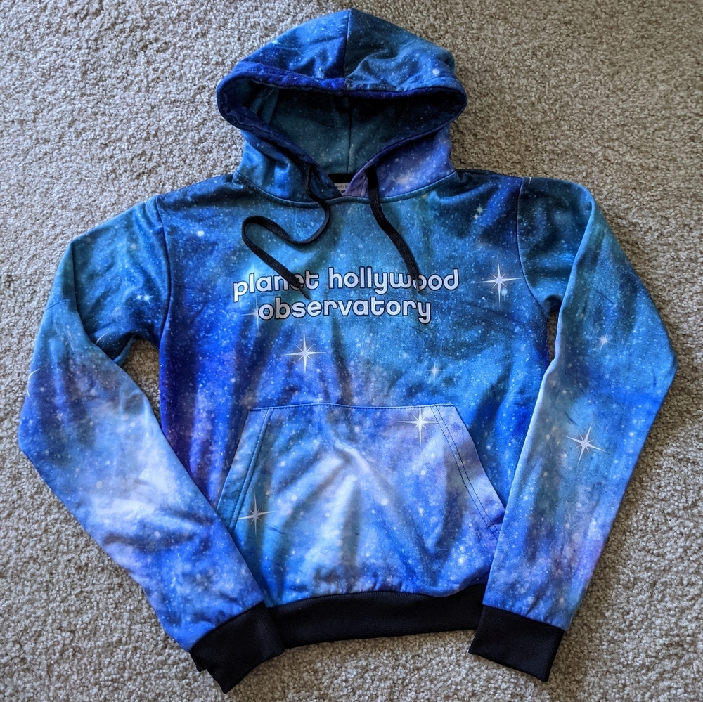 Planet Hollywood Observatory Galaxy Hoodie Small S